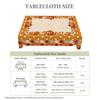 1 Piece Of Autum Polka Dot Pumpkin Plaid Tablecloth, Available In Various Sizes, Autum Courtyard Party Decoration Tablecloth, Thanksgiving Party Table