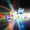 3D Optischer Magischer CMY-Würfel 15/20 mm Sechsseitiges Kristallfarbenprisma Kreatives Stressabbau-Spielzeug für Büro-Schreibtisch-Fotografiegebrauch