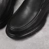 Genuine Leather Men's 2024 Winter Sheepskin Fur Boots - Warm, Comfortable Cotton Shoes