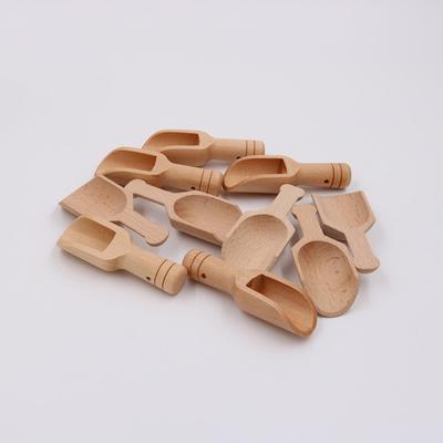 Set mit 5 kleinen Holzlöffeln für Gewürze, Badesalze, Kaffee und mehr