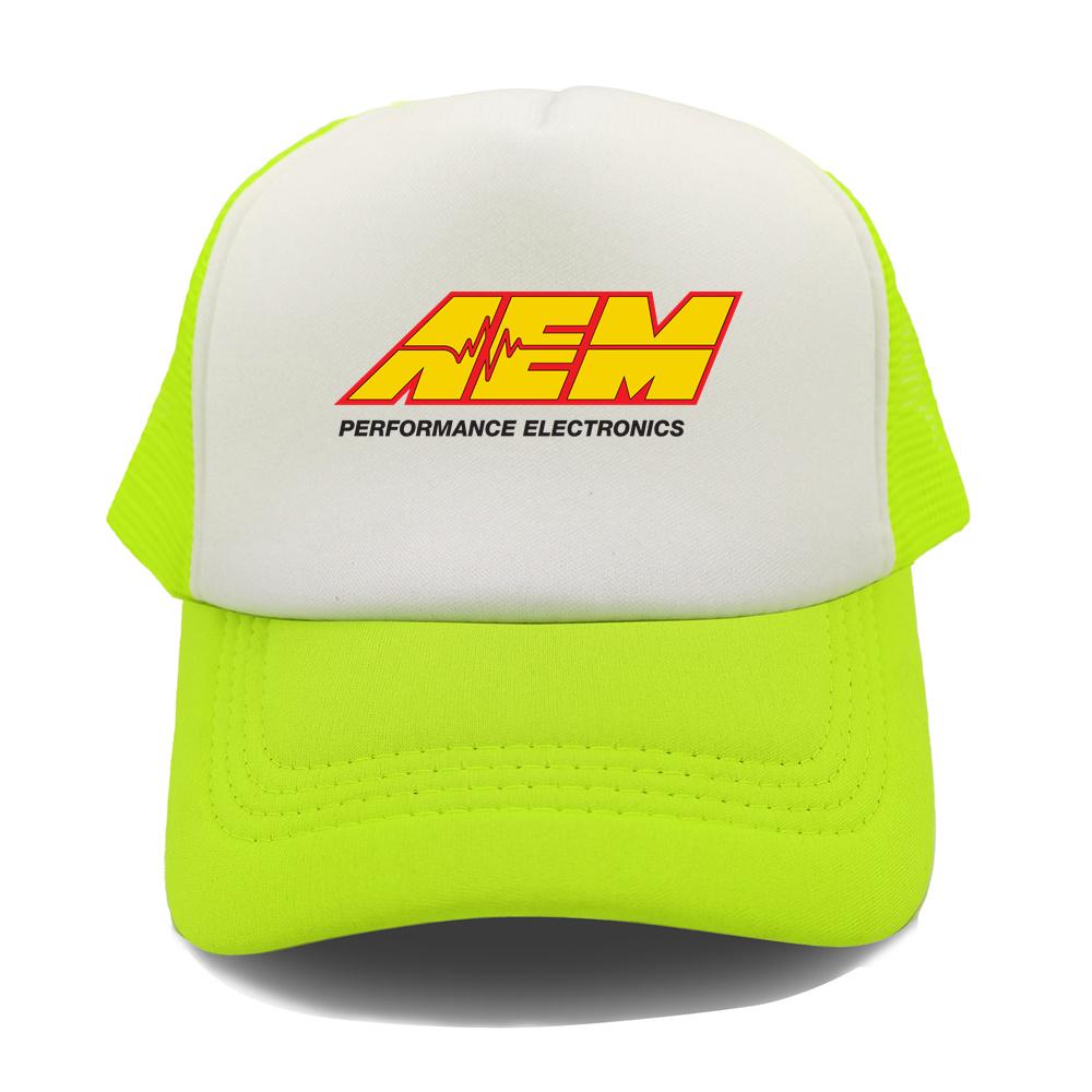 Aem Performance Electronics Trucker Cap Men Aem Hat Baseball Cap Unisex Outdoor Mesh Net Caps MZ-619