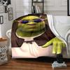 Shrek Theme Printed Blanket - Perfect for Couch, Bed, Travel & Outdoor Use | Machine Washable, Cozy & Durable.