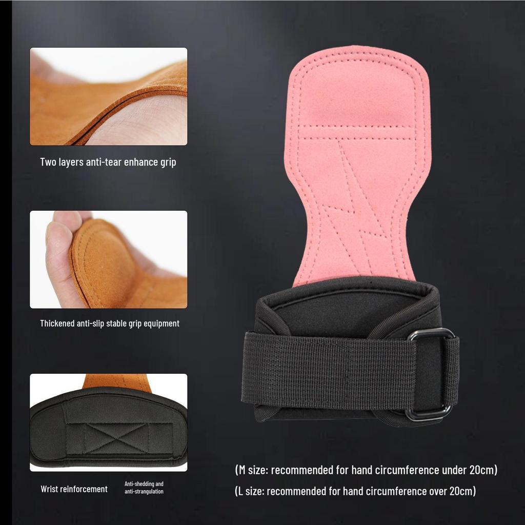 Protective Fitness Grip Gloves & Wrist Support for Pull-ups and Deadlifts