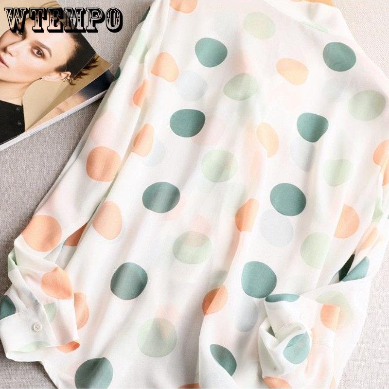 Spring and Autumn Women's Shirt Tie Bowknot Temperament Top Fashion Slim Long Sleeve Shirt