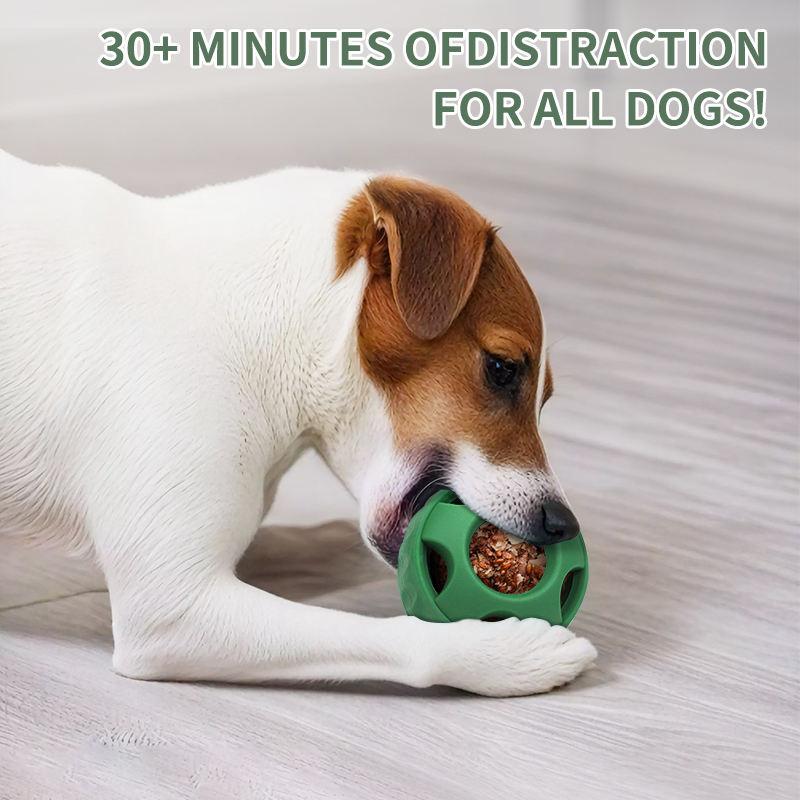 Cross-border Hot-selling Foreign Trade for Dog Slow Feeder Teething Food Leakage Licking Toy Ball Tray Grinding Tool
