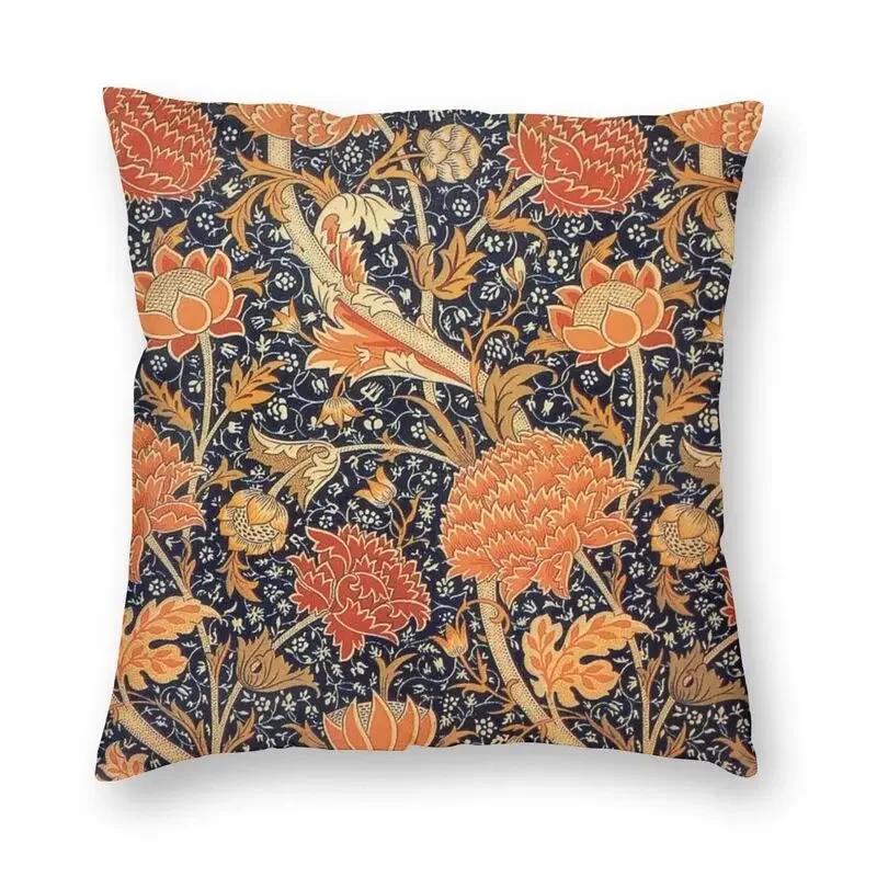 Vintage Floral Cushion Cover 40x40cm Velvet Modern Pillow Cases for Sofa