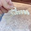 Large Pearl Hair Claw Clip Women Back Of Head Stylish Geometric Accessory Fashionable Bun Holder Korean-Inspired