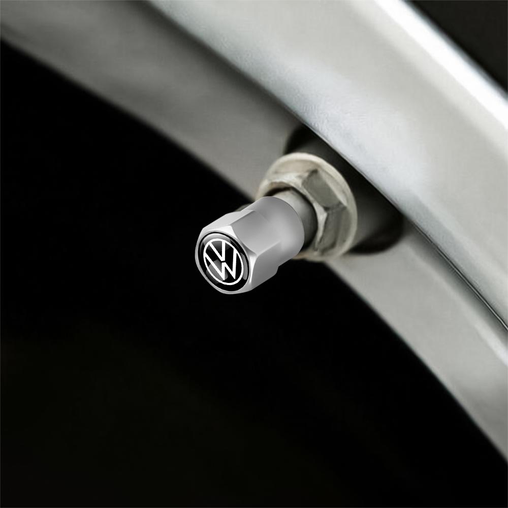 ADMVN1 For Volkswagen VW R Polo Passat Rline Golf 4 5 6 Tiguan Jetta GTI Bora Car Tire Valve Caps Metal Wheel Dust Covers Accessories