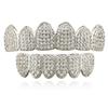 Abnehmbares Design Hip-Hop Zähne Grillz Ober- & Unterkiefer-Set Charm Zähne Grillz Party Cosplay