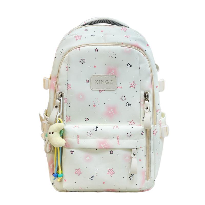 Women's Backpack Student Schoolbag Junior High School High School Large Capacity Star Backpack