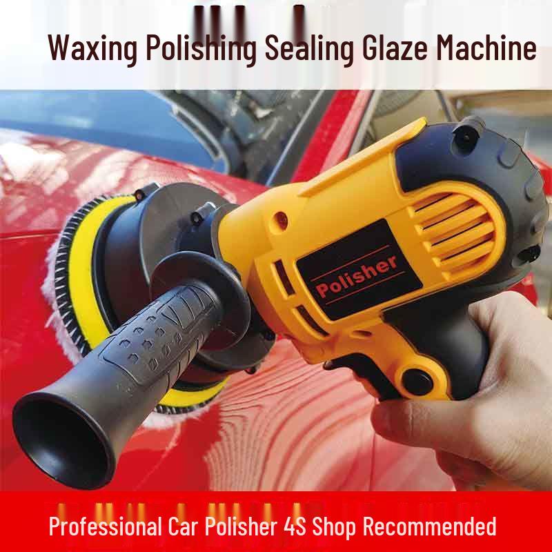 220V Car Polisher & Scratch Remover Set - Waxing, Glazing, Polishing, Grinding Tool for Home Use