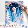 Disney Ice Queen Oil Painting Hand Painting Art Kit Coloring Painting Handmade Diy Home Decoration Gift