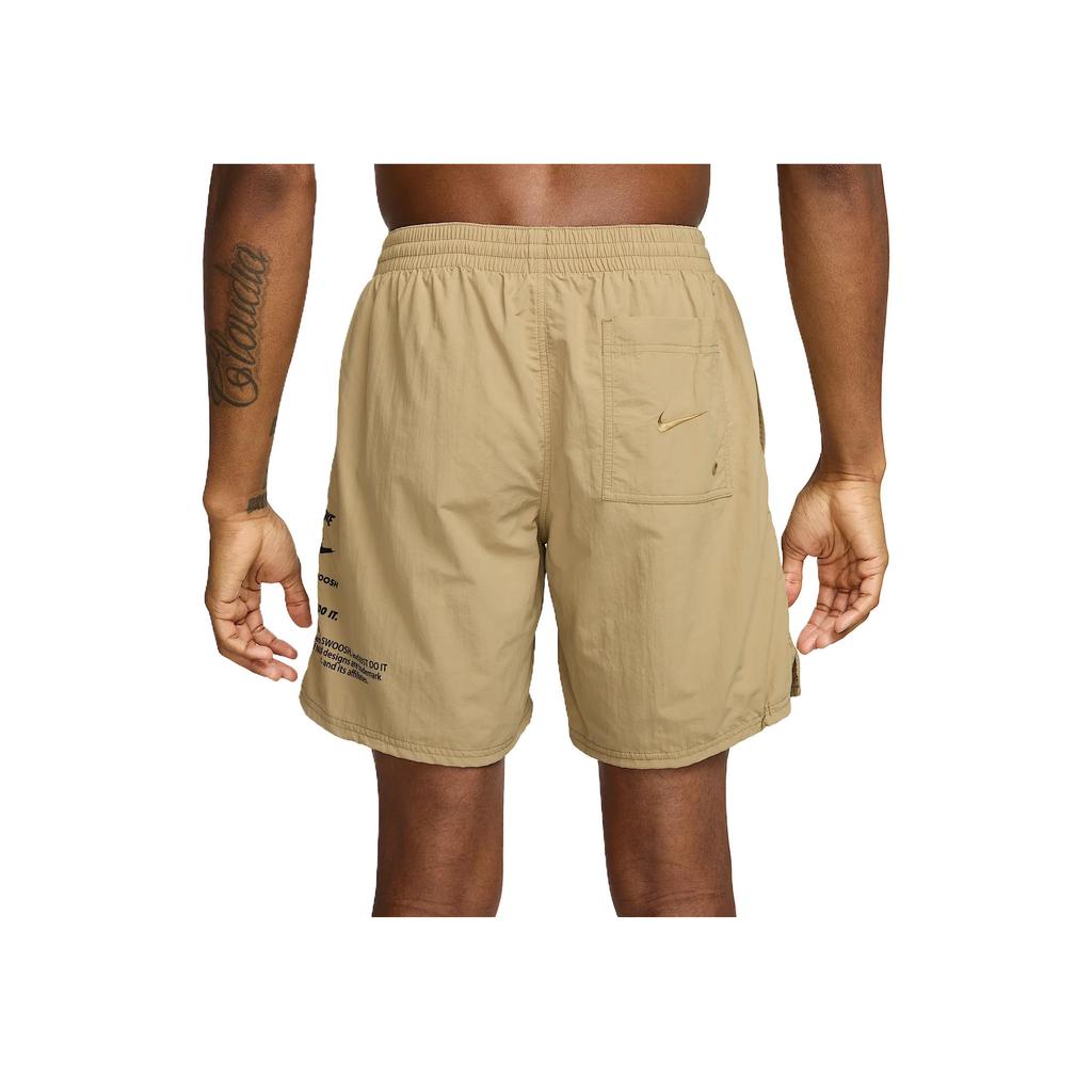 Nike Swim Breaker Comfortable Trendy Low Waist Sports Shorts Men Shorts Parachute-Beige NESSF508-241