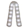 White Plush LED Flash Scarf Light Up Christmas Decoration Shining Luminous Glowing Scarf  Rave