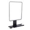 Shower Mirror Touch Control 3 Color Lights No Drilling Installation Water Proof Fogless Shower Mirror for Bathroom Black