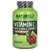 NATURELO, Vitamin C Containing Acerola Cherry, Containing Citrus Bioflavonoids, 180 Vegetable Capsules