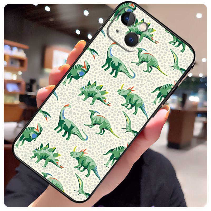 

Милый Дино Забавный Чехол с Динозавром Для iPhone 15 Pro Max 14 13 12 11 16 17 Pro Max mini 15 16 Plus 16e 17 Air Чехол для Телефона iPhone 12 mini