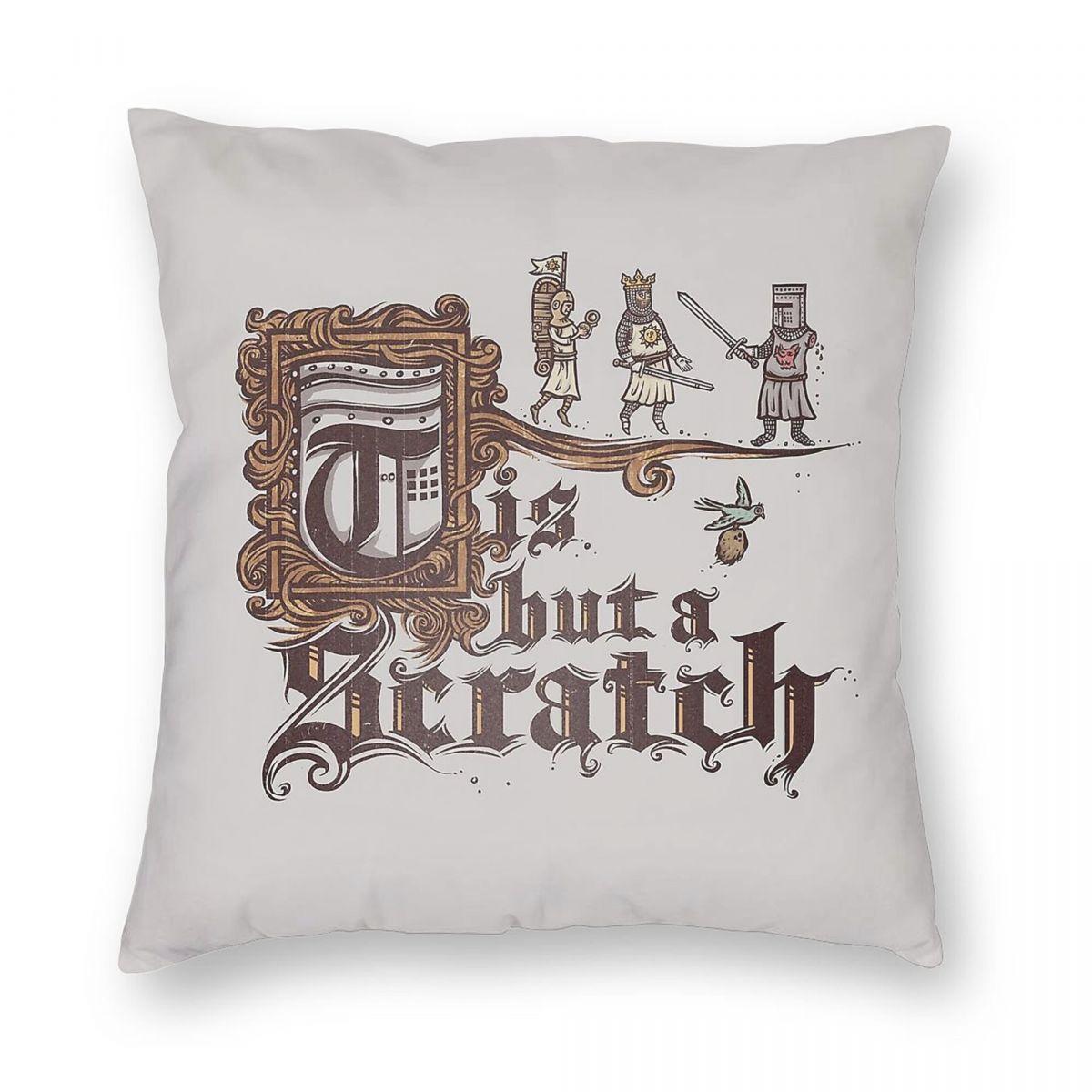 

Monty Python Black Knight Tis But A Scratch Square Pillowcase Polyester Linen Velvet Creative Zip Decorative Room Cushion Cover 12x12Inch