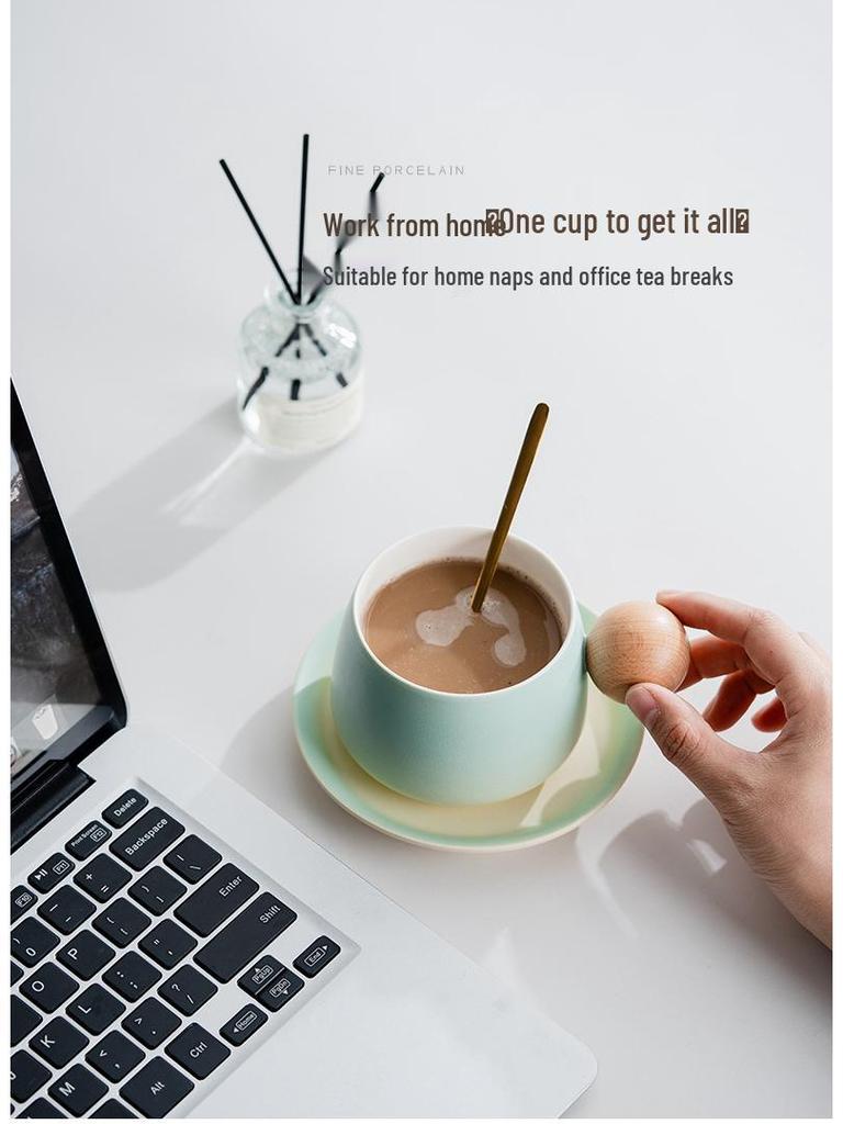 Creative Ceramic Coffee Cups - Elegant Mugs for Home or Office and Perfect Company Souvenir