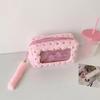 Bowknot Korean Style Pencil Case Plush PVC Bow Pencil Pouch Kawaii Y2K Bow Stationery Bag  Student