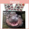 Deng Hippo Moo 2025 Calendar Sticker Travel Hanging Wall Decoration Home Office