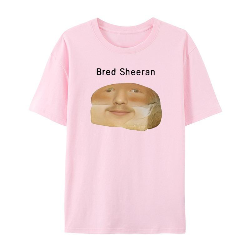 Grappig Ed Sheeran Meme Wit Casual T-shirt Heren en Dames Luxe Merk Top