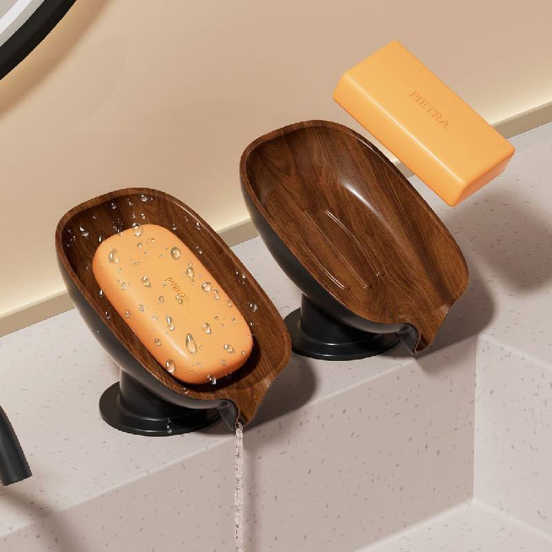 Modern Vintage Soap Dish With Suction Cup For Bathroom Decor