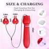 2 IN 1 Electric Vibrating Nipple Toys Adult Sex Toys for Women, G Spot Vibrator Women Sex Toys with 10 Vibration Modes