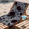 Moonlit Roses Oversized Microfiber Beach Towel Sand Proof Quick Dry, Absorbent for Swimming Pool Travel Camping