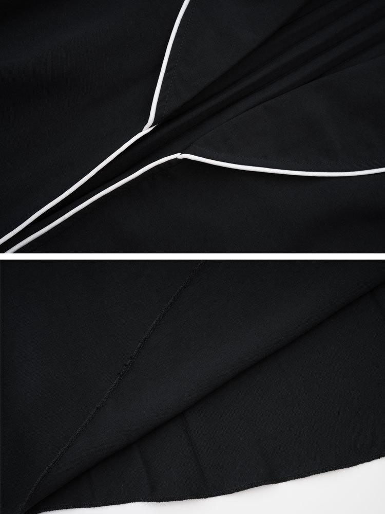 2024 Elegant Middle East Muslim Color Block Long Dress & Cardigan