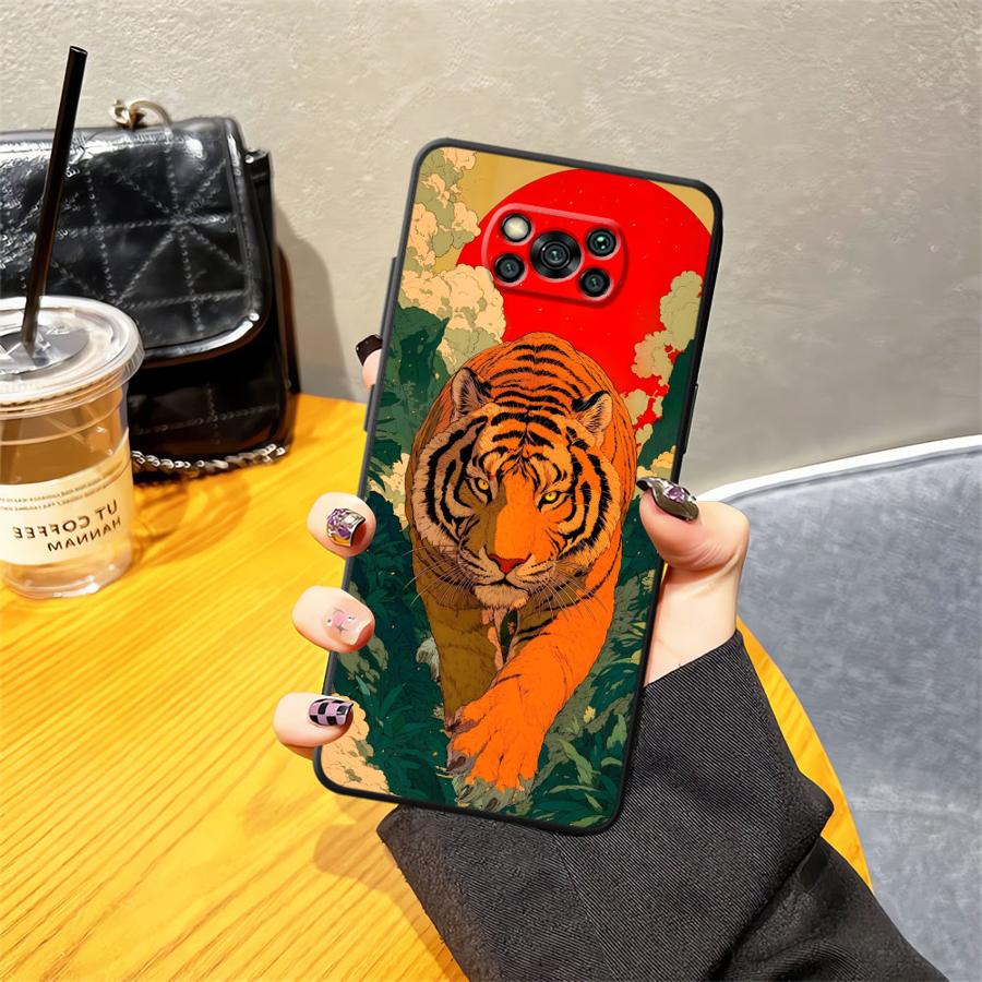 Coole Tiger-Leopard-Hülle für Xiaomi Poco F8 C75 C61 F1 X3 X4 X5 X7 Pro F3 C50 M3 M4 M7 Pro M5 C71 Handyhülle