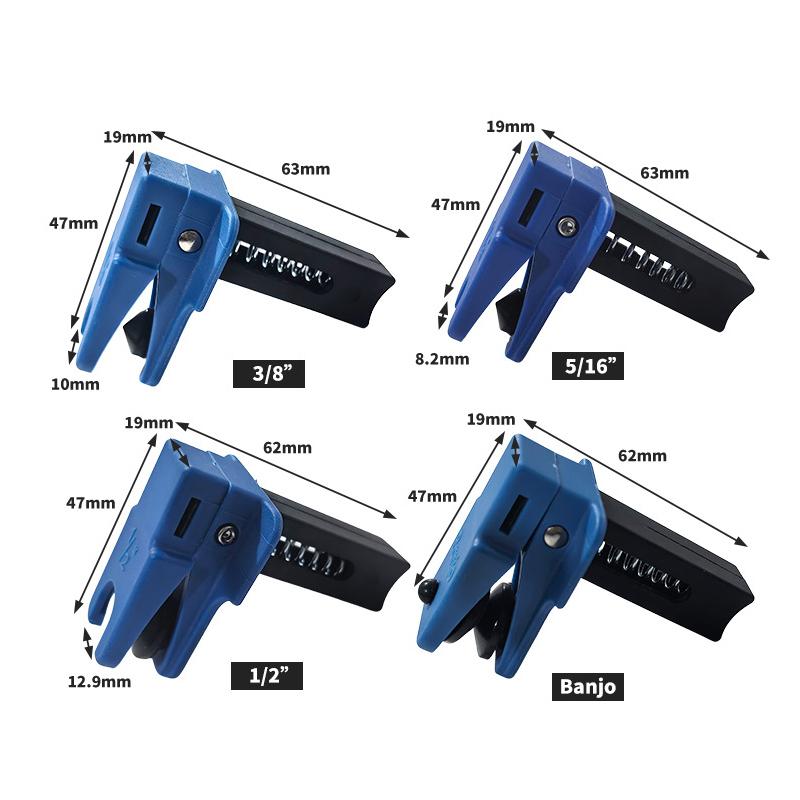 4Pcs Car Brake Oil Brake Clamp Pipe Plug Tool To Prevent Oil Spills Leak Proof Brake Lines Stoppers Automotive Brakes Lines Plug