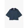 STUDIO TOMBOY MulTi STripe Collar Neck ShorT Sleeve T shirT 9176222986 