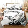 3D Landscape Duvet Cover King Full Size Summer Palm Trees Beach Sea Waves Ocean Theme for Kids Girl Boys Polyester Bedding Set