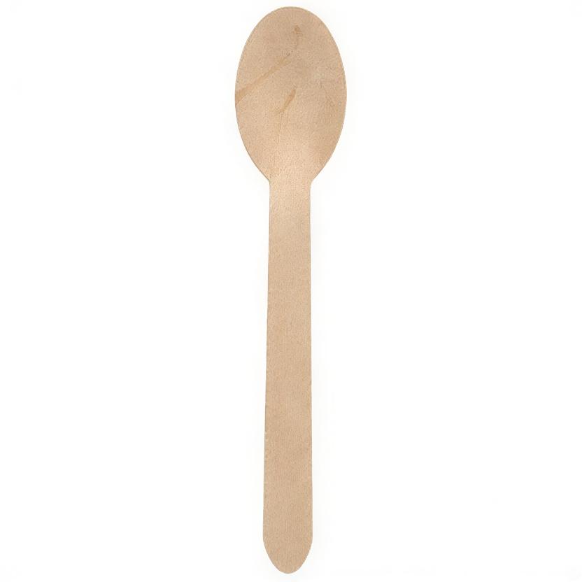 Łyżki Z Drewna Woskowane 16 Cm 100 Szt.