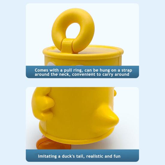 Squirting Duck Water Pistol Toy 120ml Capacity Water Sprayer for Beach Pool 6-8m Fun Range Interactive Ball Pool Sprinkler Toy for Kids