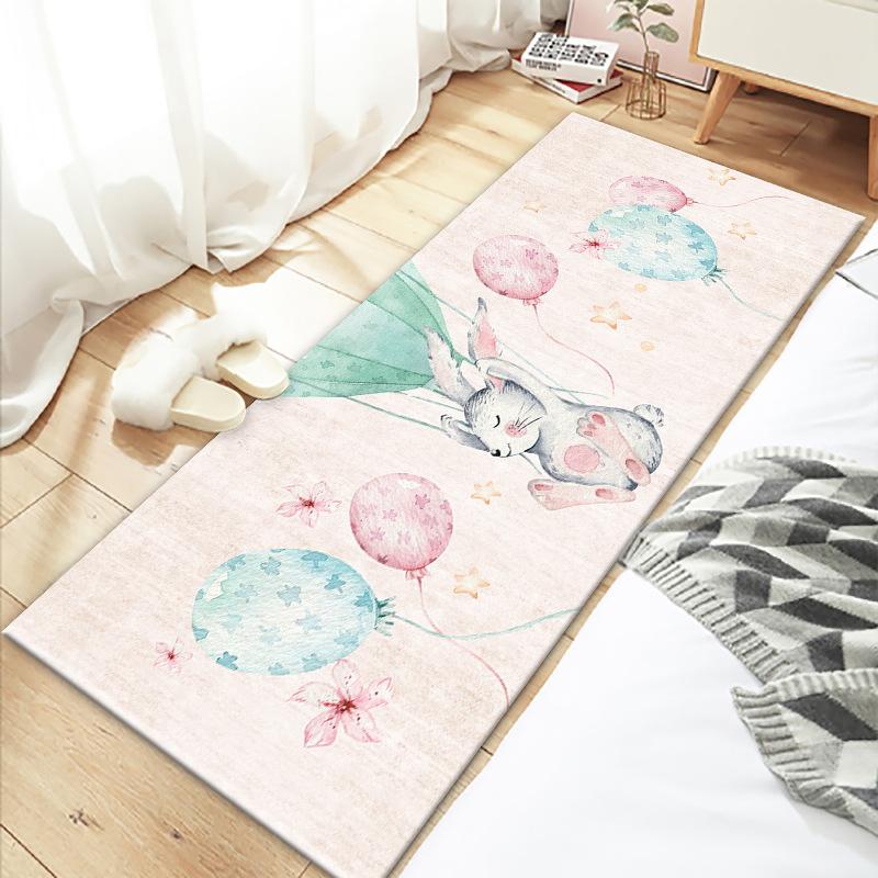 Bedroom Bedside Carpet Cute Room Underbed Floor Mat Small Carpet Long Strip Home Mat