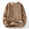 Retro Style Men's Thick Knit Round Neck Sweater for Cross-Border Trade