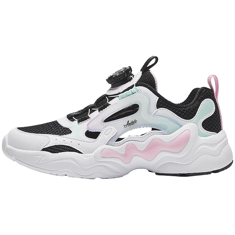 Anta Kids Cloud Escape Synthetic Leather Fabric Trendy Fashion Comfortable Versatile Hollow Cool Outdoor Sports Shoes Men Sneakers A322426910H