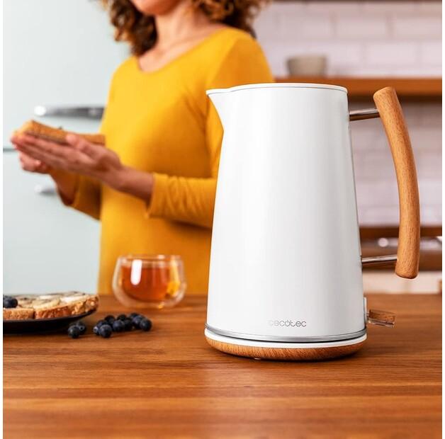 Kettle Cecotec Thermosense 400 White Woody (01480)
