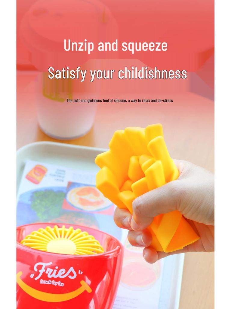 USB Charger Hamburger & Fries Desktop Fan - Cute & Fun Student Desk Ornament