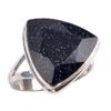 Natural Blue Sunstone Gemstone 925 Solid Sterling Silver Jewelry Ring S.6.5 g5k42