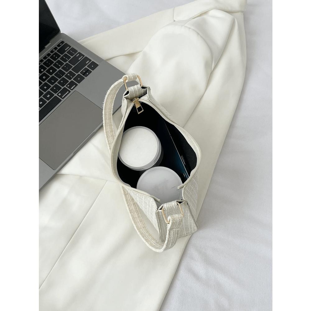 Colorblock Plaid Pattern Bag Handbag, Shoulder Bag Minimalist, Casual Lightweight, Portable