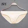 High Elasticity Men Briefs Low-rise Slim Fit Underwear Solid Comfortable Color Ice Silk Transparent Panties Summer Ultra-thin Lightweight