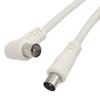 10M 5M 3M 1.5M RG6 Чотиришаровий Екранований Coaxial Cable CL2 Коаксіальний Кабель 90 Градусів Прямий Кут до Прямого F Штекер до Штекера RF TV Антена Супутниковий Кабель