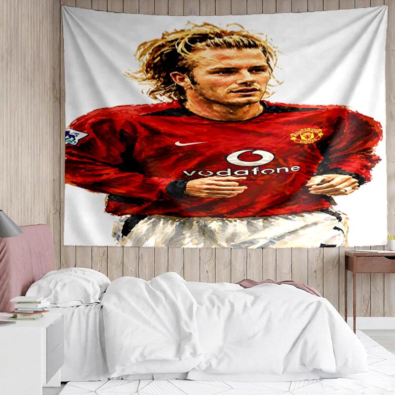 David Manchester United Legend Tapestry, Unique Design Tapestry, Suitable for Bedroom,Livingroom, Playroom,Heartwarming Fan Holiday Gifts