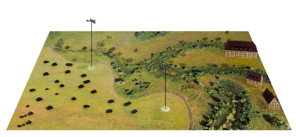 SPS Series Normandy Landings Battle of Plastic Model Kit SPS35 Pit-Road 1/700 II Villers-Bocage (Scenery)