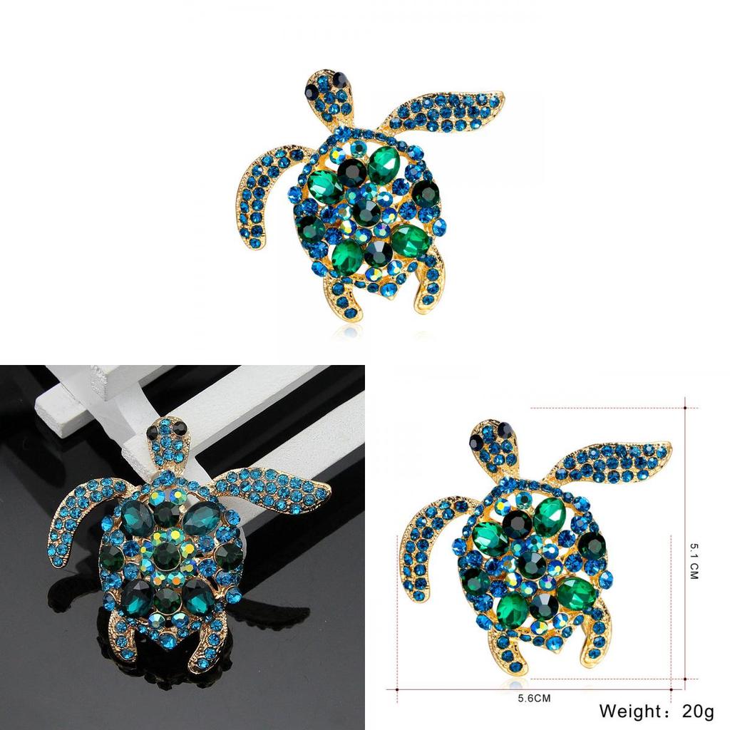 Animal Turtle Brooch Pin With Electroplated Alloy For Fashion Accessories