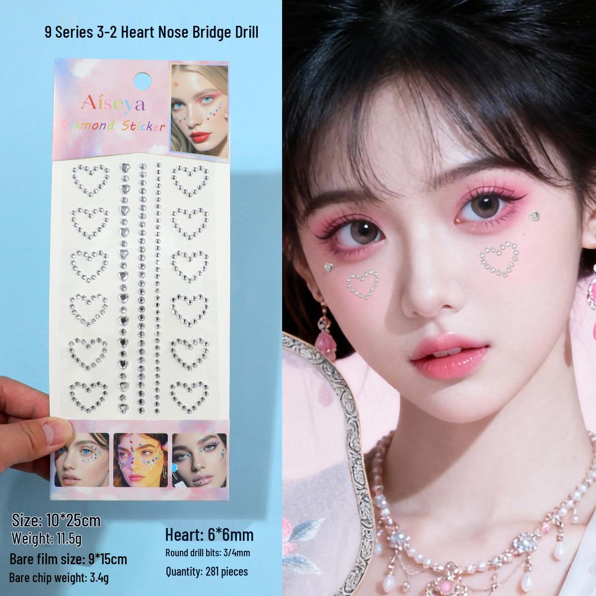 

Shan Gen Adhesive Rhinestone Eye Makeup: Crystal Diamond Stickers for Eye Makeup and Face Art