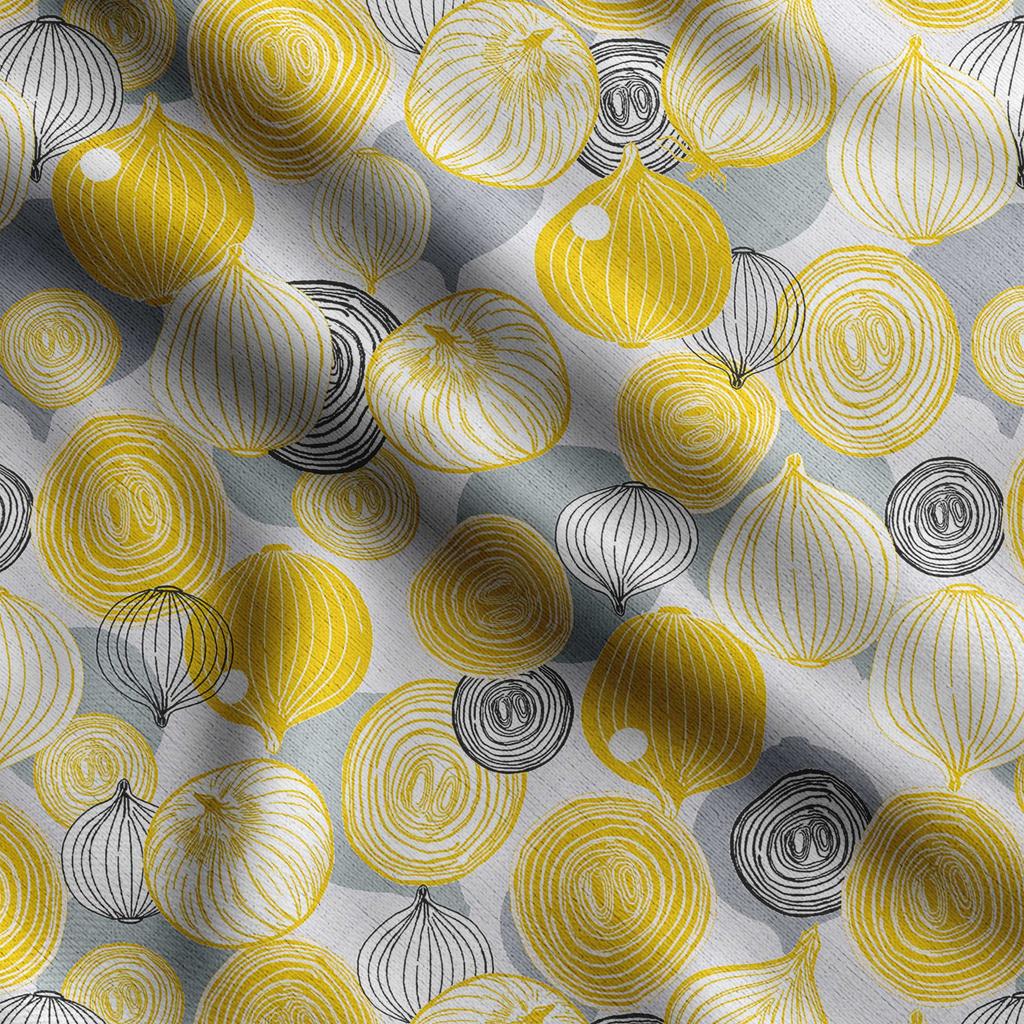 Soimoi Veggies Print,  Cotton Cambric, Quilting Fabric Sold by The Yard 42 Inch Wide, Medium Weight Cotton Fabric, Sewing  Supplies,Aquamarine